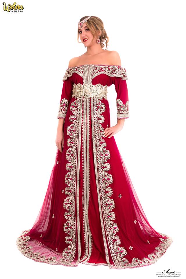 Caftan Fuchsia / Argenté