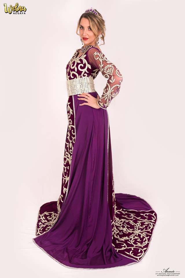 Caftan Violet / Argenté