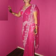 Saree Fushia / Argenté