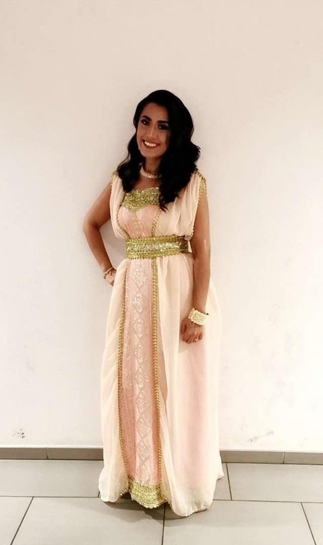 Robe Kabyle Nude/ Doré